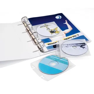 Durable CD/DVD-Hüllen CoverEasy PP transparent (10er-Pack)