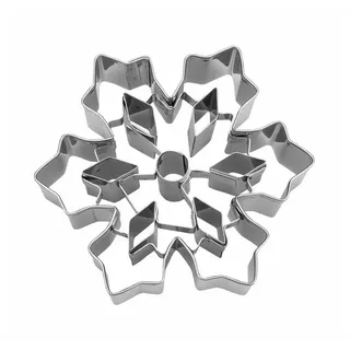 Städter Ausstecher Eiskristall mit Kristall-Aussparungen, 8 cm,