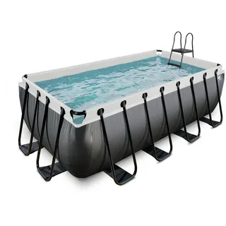 EXIT TOYS Black Leather Pool 400 x 200 x 122 cm inkl. Filterpumpe