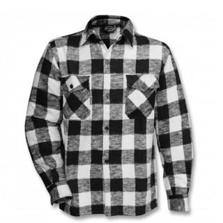 Mil-Tec Holzfällerhemd schwarz / weiß S