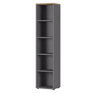 GERMANIA Aktenregal Agenda Home grafit, grandson-eiche 45,0 x 40,0 x 197,0 cm