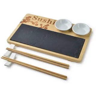 Mondex Sushi-Gerichten, Beige, Holz, 19x3.5x29 cm, Essen & Trinken, Geschirr, Geschirr-Sets, Teller-Sets