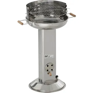 Activa Edelstahl Säulengrill Bavaria Holzkohlegrill Grill BBQ Standgrill
