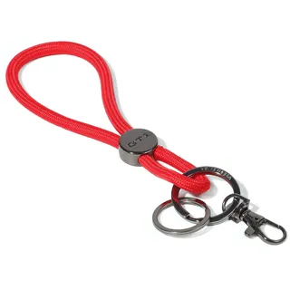 Volkswagen 3A4087010A VW Schlüsselanhänger GTI Kollektion Logo Kordel Metall Anhänger Keyring, rot