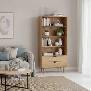 Esszimmer Regal Regal aus Wildeiche Massivholz 90 cm breit