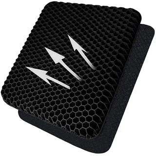 boyue Sitzkissen/Gel Sitzkissen/Rollstuhl stuhlkissen,Mit Rutschfestem Bezug,Linderung von Rückenschmerzen,für Auto, Büro, Rollstuhl.
