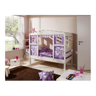 Kinderbett TICAA "Lio" Betten Gr. Liegefläche B/L: 80 cm x 160 cm, kein Härtegrad, Schaumstoffmatratze, lila (prinzessin, lila) Kinder Kinder-Einzelbetten