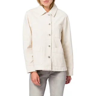 GANT Damen D1. Organic Cotton Shirt Jacket, Eggshell, S - S