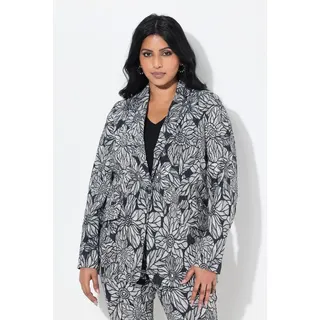 Ulla Popken Blazer floral Weiß 44