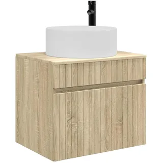 vidaXL Badezimmerschrank 59 x 44,5 x 50 cm Braun