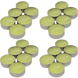 Duftteelichter Apfel 24 Stück ca. (ØxH) 40 x 16 mm (4 x 6 Stück)