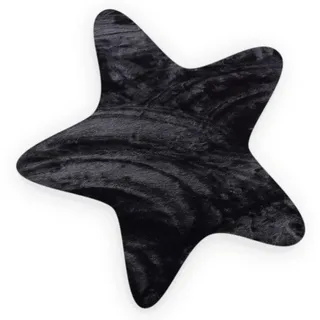 Gino Falcone Fellteppich GINO FALCONE "Kuschelteppich Chiara" Gr. 32, schwarz, B:90cm H:30mm L:90cm, Polyester, Teppiche, Fellteppich, Kunstfell, Kaninchenfell-Haptik, besonders weicher Langflor