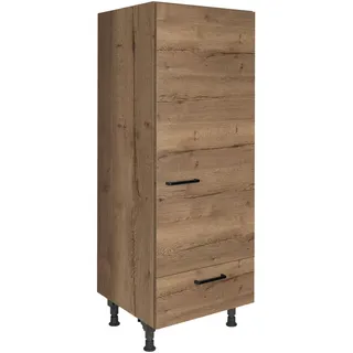 Nobilia Geräteumbauschrank Structura, Eiche dunkel, Holzwerkstoff, 1 Schublade(n) Schubladen, nur wie online abgebildet bestellbar, 60x168x58 cm, Blauer Engel, Pefc, Goldenes M, Made in Germany, DGM-Klimapakt, Küchen, Küchenmöbel, Küchenschränke, Geräteumbauschränke