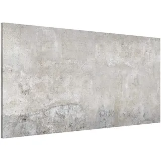 Magnettafel Shabby Betonoptik Memoboard Design Hoch Metall Magnet Pinnwand Motiv Wand Stahl Küche Büro, Größe HxB: 78cm x 37cm