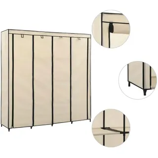 vidaXL Faltschrank 150 x 176 x 45 cm creme