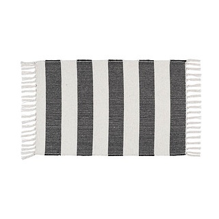 WENKO Badematte Kasi schwarz, weiß 50,0 x 80,0 cm