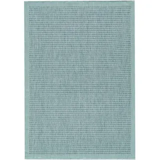 SchönesWohnen24 Outdoorteppich GIZA Blau 160 x 160 cm Rund blau 160 cm x 160 cm