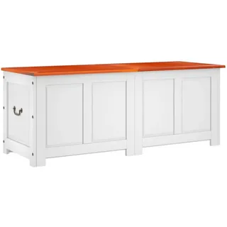 vidaXL Truhenbank Braun/Weiß 150 x 55 x 57 cm