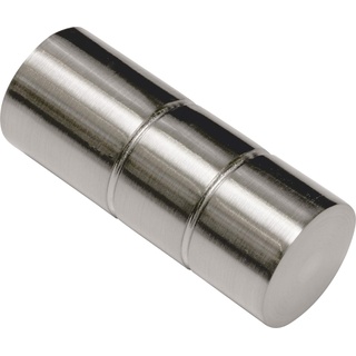 GARDINIA Endknopf Zylinder zu Stilprogramm Windsor, Ø 25 mm edelstahl-optik