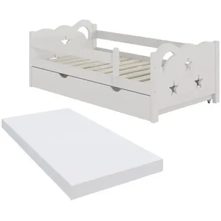 VitaliSpa Kinderbett Jessica 70 x 140 cm Holz weiß