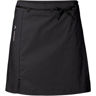 VAUDE Womens Tremalzo Skirt III - Rock für den Radsport für Damen - inkl. Innenhose - atmungsaktiver Fahrradrock, Black Uni, 36