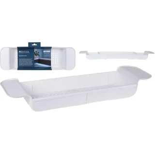Badewannenablage aus Kunststoff, ausziehbar, 55-78 cm