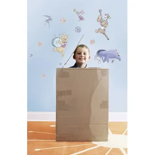 KOMAR Dekosticker Winnie Pooh Flowers 50 x 70 cm