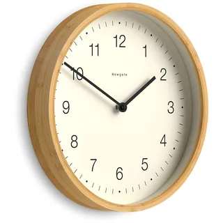 NEWGATE® Bali Wanduhr | Skandinavisch inspirierte bambusuhr | 30cm | Modernes, minimalistisches Design für küche, Wohnzimmer oder büro