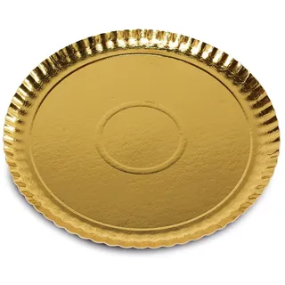Guardini, Easy Bake Line Tabletts Ø 31 cm, Einweg, Karton, Gold, Made in Italy, 3 Stück