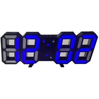 NOENNULL Wanduhr 3D-LED-Digitaluhr für Schlafzimmer, große digitale Wanduhr für Wohnzimmer-Dekor, moderne ästhetische LED-Uhr für Heimbüro (E)