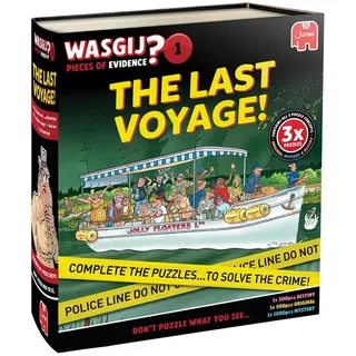 Wasgij Jumbo 1110100905 - Wasgij Pieces of Evidence 1, The Last Voyage! 3er-Comic-Puzzle-Set, 2x500/1x1000 Teile
