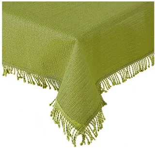 Haus und Deko Tischdecke Tischdecke Gartentischdecke Weichschaum Outdoor PVC rund Terrasse (1-tlg) grün Ø 160 cm x 160 cm x 160 cm