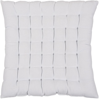 Pad Sitzkissen Risotto, Größe 40x40x3 cm, Baumwolle, Farbe (White)