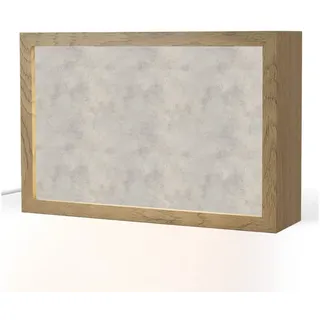 OnlyWow Tischleuchte Lightbox Grau - Beton - Industriell, Dimmbar, Farbwechsel, LED, Warmweiß, Kaltweiß, Neutralweiß Einstellbar, Tischlampe, Schreibtischlampe, Desk, Dimmbar, mit Kabel, LED grau 30 cm x 8 cm x 20 cm