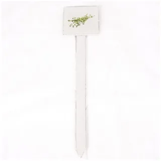 Marabellas Shop Gartenstecker Kräuterstecker Pflanzenschild ca. 13 x 13 x 58 cm Holz Pflanzschild