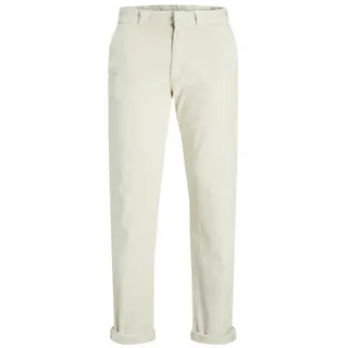 Jack & Jones Cordhose Herren Cord Hose Chino Weiß Braun JPSTKANE JJPABLO CORD AKM weiß W27/L30