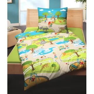 BIERBAUM Kinderbettwäsche JACK by Bierbaum Kinder Biber Bettwäsche 2 tg 135x200cm versch. Motive, Biber, 2 teilig, supersüßes Kinderdesign, 100% Baumwolle, besonders atmungsaktiv
