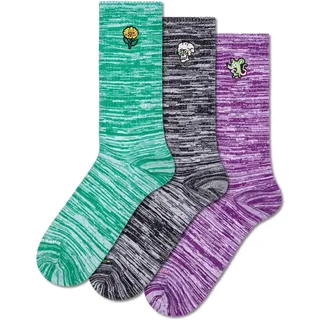 Happy Socks Bestickte Crew-Socken für Herren und Damen, 36-40 & 41-46 - 41-46