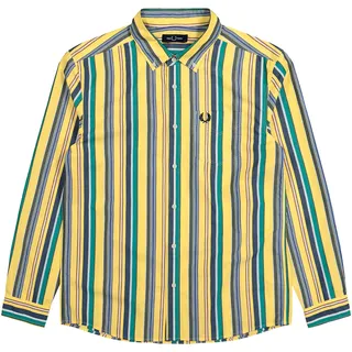 Fred Perry Relaxed Stripe Shirt Gelb in Größe L