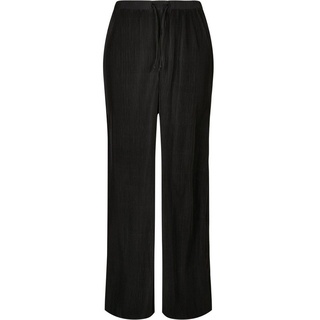 URBAN CLASSICS Stoffhose Urban Classics Damen Ladies Plisse Pants (1-tlg) schwarz S
