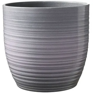 Soendgen Keramik Übertopf rund Bergamo  (Außenmaß  (Ø x H): 19 x 18 cm, Lavendel, Keramik, Glänzend)