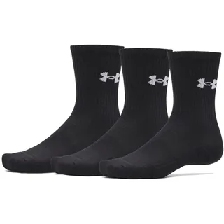 Under Armour Performance Cotton 3p Crew Socken Black/White 36,5-42