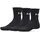 Performance Cotton 3p Crew Black/White 36 5-42