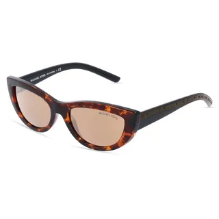 Michael Kors MK2160 RIO Damen-Sonnenbrille Vollrand Cat Eye Acetat-Gestell, Havanna