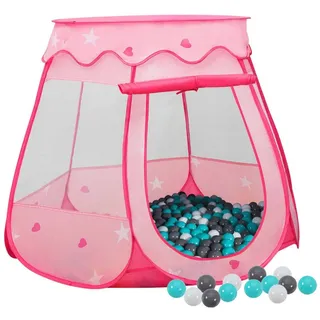 vidaXL Kinder-Spielzelt mit 250 Bällen Rosa 102x102x82 cm