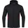 Kapuzenjacke Kinder schwarz meliert/rot 152