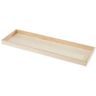 Rayher Tablett, Holz, 45 cm x 2,3 cm x 13,2 cm beige
