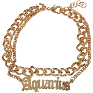 URBAN CLASSICS Zodiac Golden Anklet, - Goldfarben