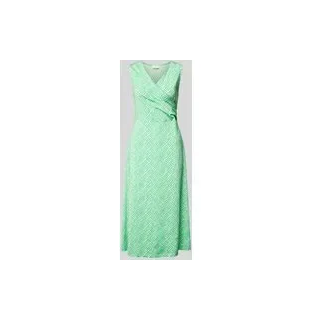 Midikleid mit Allover-Muster, Apfel, XS