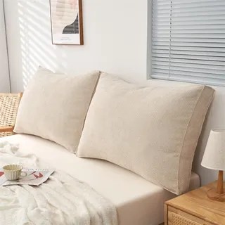 Hoowarm Bett Kopfteil Kissen Lesekissen für Bett und Sofa 60/70/80/90cm Abnehmbarem Rückenkissen Weiches Bequemes Lendenkissen Wandkissen Sofa Lesekissen Rückenlehnenkissen(A,80x50/31x19in(1pc))